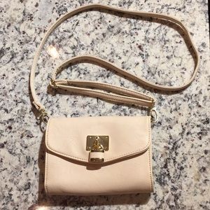 Cream Crossbody Clutch